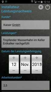 digitale Datenerfassung für Handwerker
