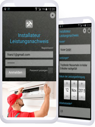 Digitalisierung App für Kältetechniker und Klimatechniker