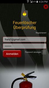 Business App für Feuerlöscher